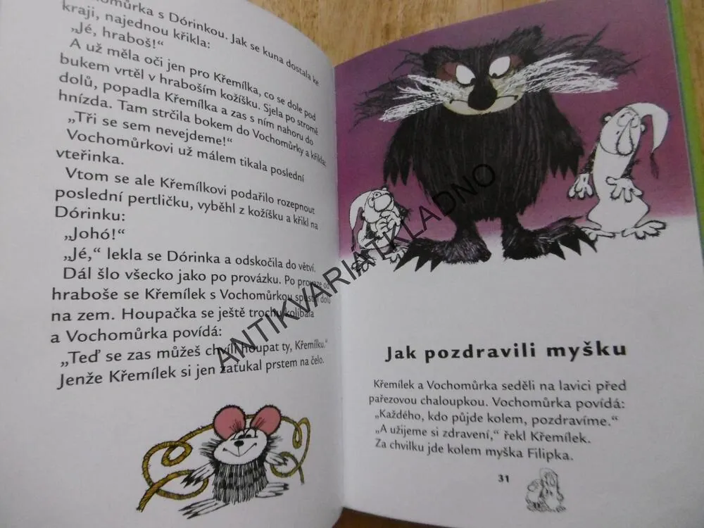 VESELÁ KNÍŽKA KŘEMÍLKA A VOCHOMŮRKY, KŘEMÍLEK,VOCHOMŮRKA,ČTVRTEK,SMETANA, VEČERNÍČEK, **an