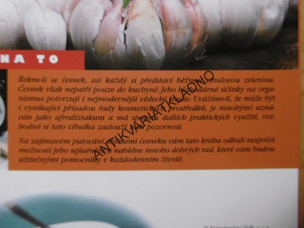 ČESNEK, JAK NA TO, **an