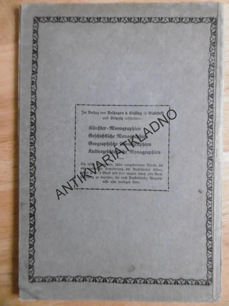 VOLSKBUCHER DER KUNST DAS KASISER FRIEDRICH MUZEUM, NĚMECKY,