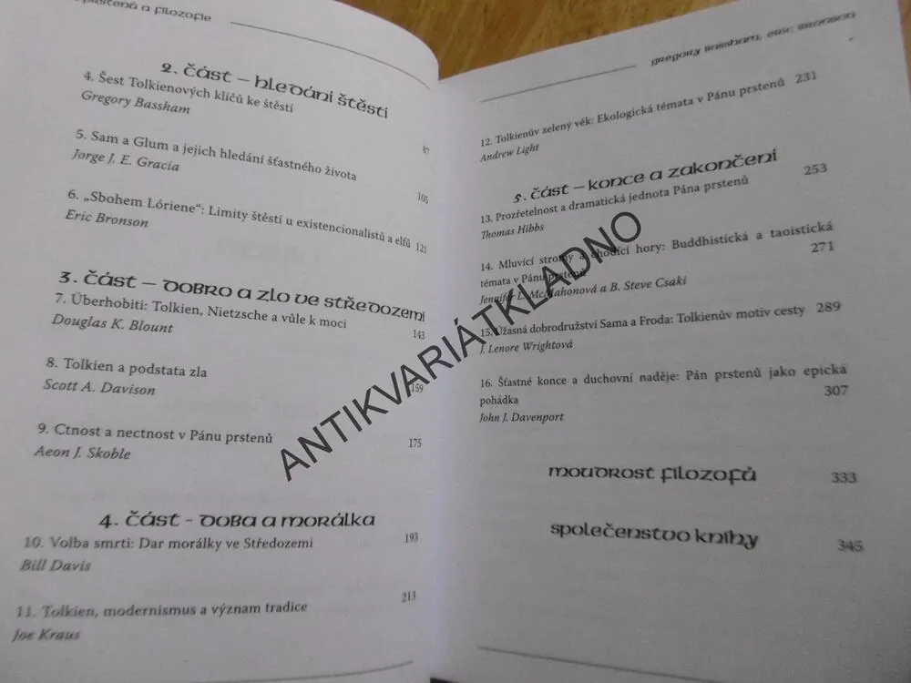 PÁN PRSTENŮ A FILOSOFIE, JEDNA KNIHA VLÁDNE VŠEM, GREGORY BASSHAM, ERIC BRONSON, **an