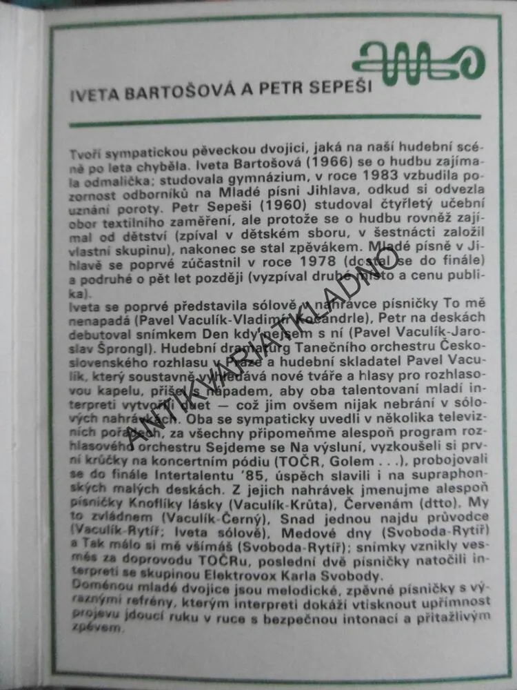 JAK JE ZNÁME IV.: OD MIKROFONU, Z TV, FILMU, DIVADLA, HORŇÁK, BARTOŠOVÁ, MATUŠKA, ZICH, GOMBITOVÁ AJ.