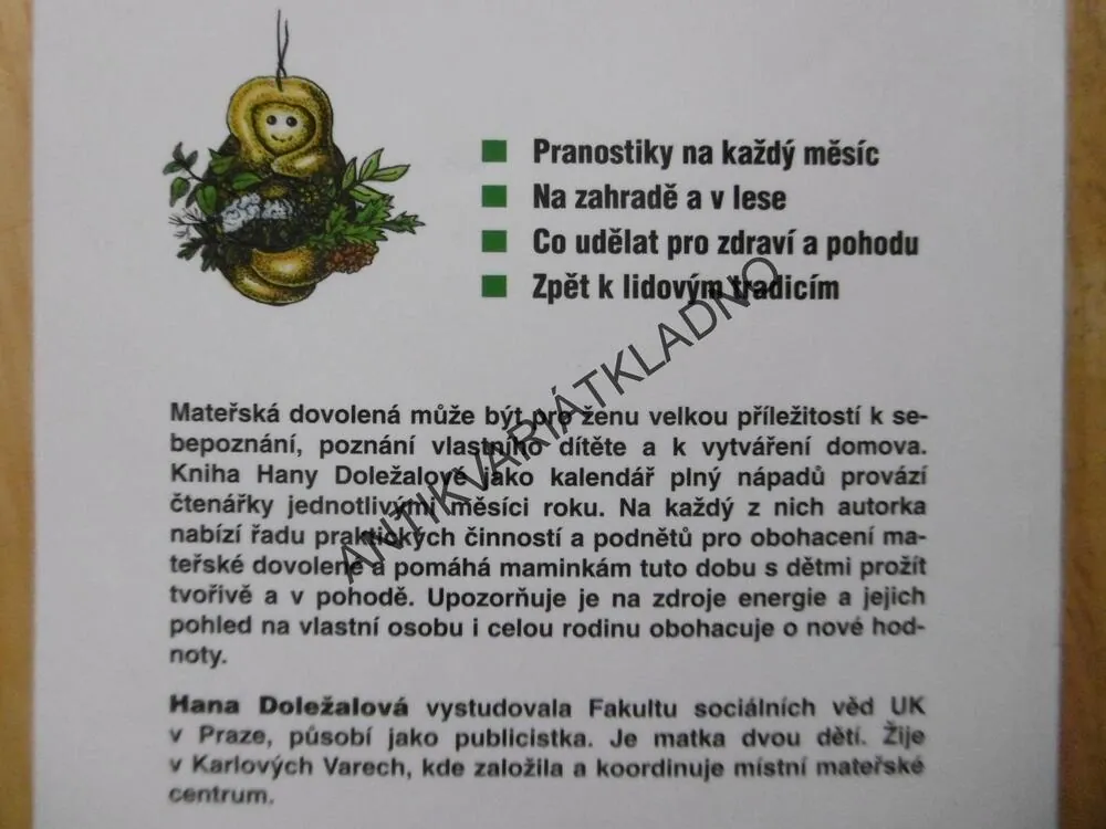 NÁPADY PRO MAMINKY NA MATEŘSKÉ DOVOLENÉ, HANA DOLEŽALOVÁ, **an