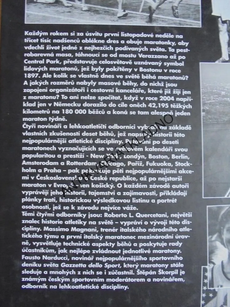 MARATONY SVĚTA A JEJICH HISTORIE, ZÁTOPEK,AJ.