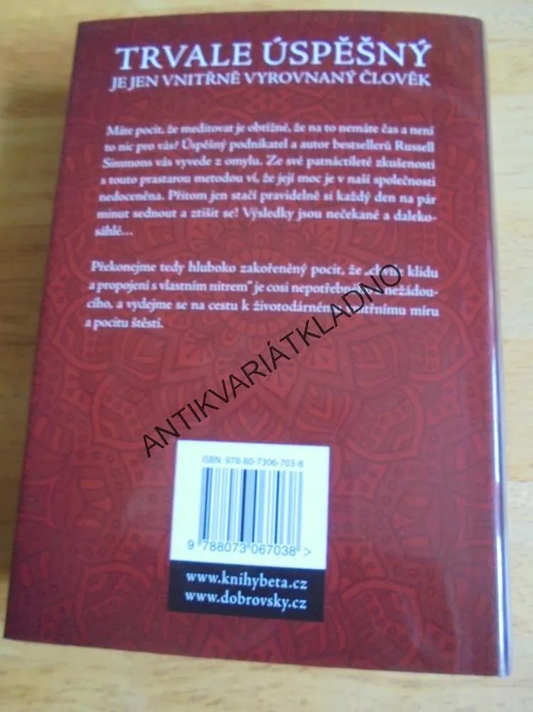 KLIDNÁ MYSL, CESTA K ÚSPĚCHU, MEDITACE, R.SIMMONS