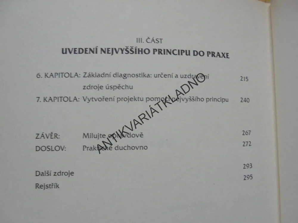 NEJVYŠŠÍ PRINCIP, CESTA OD STRACHU K LÁSCE,LOYD