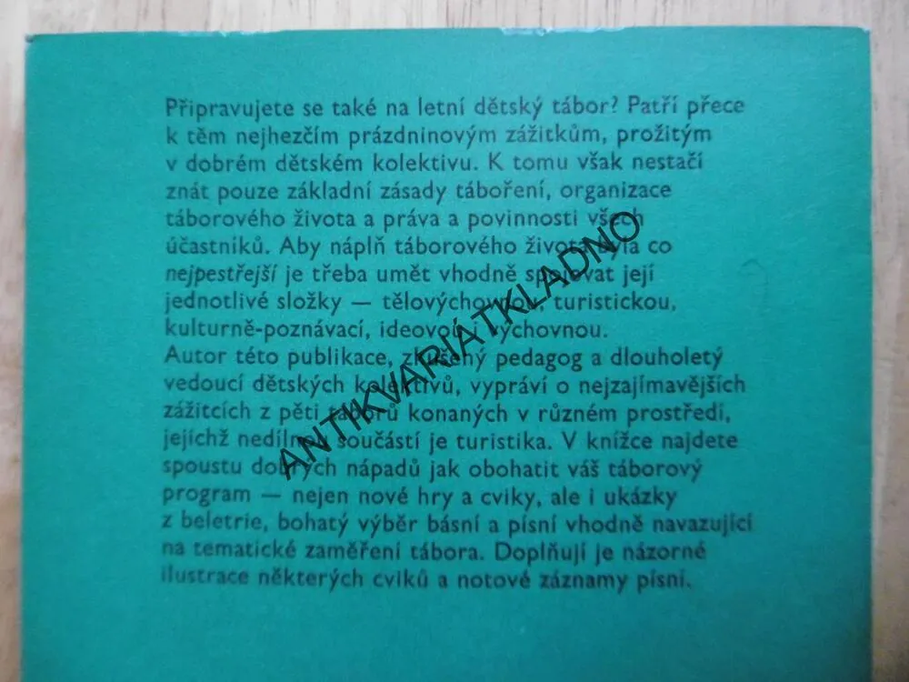 PRÁZDNINY NA TÁBOŘE, FRANTIŠEK TOVÁREK, 1977