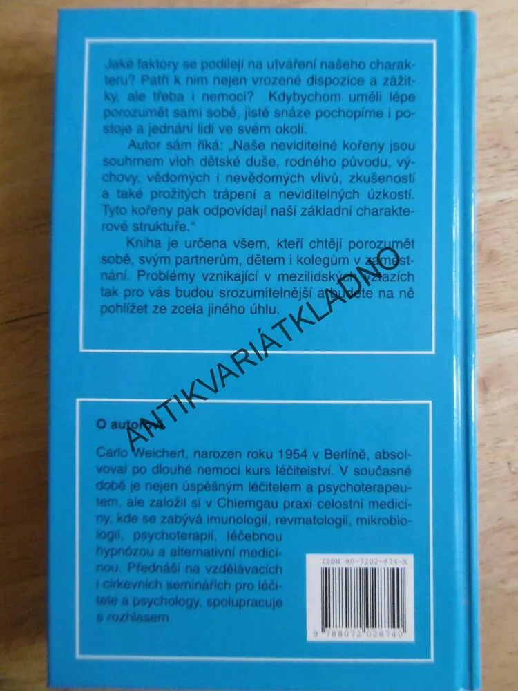 CHARAKTEROVÉ STRUKTURY, CARLO WEICHERT, **an