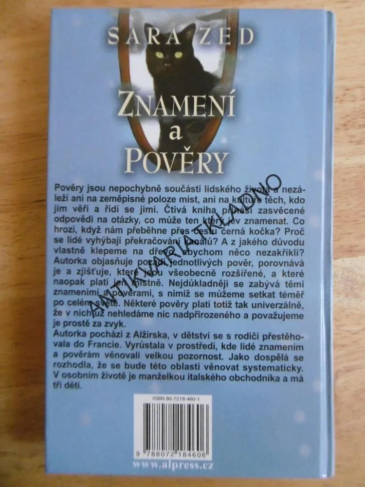 ZNAMENÍ A POVĚRY, SARA ZED, **an