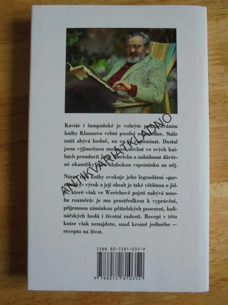 KAVIÁR I ŠAMPAŇSKÉ, JAN WERICH, CHRASTIL, **an