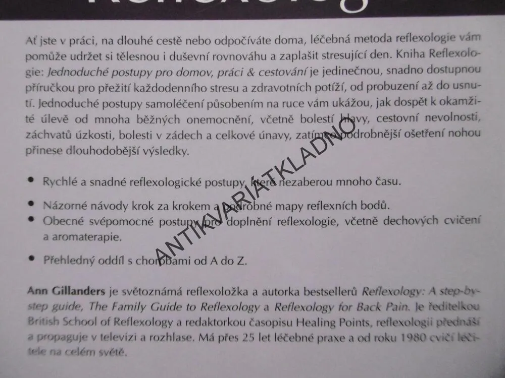 REFLEXOLOGIE, PRAKTICKÝ OBRAZOVÝ PRŮVODCE, **an