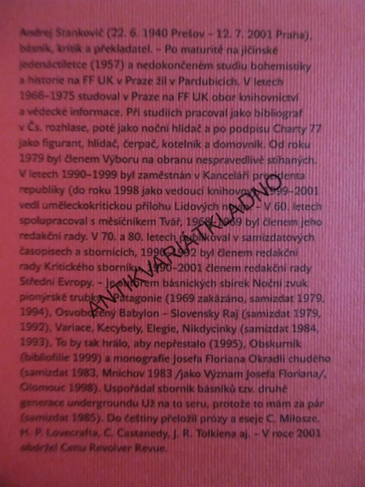 CO DĚLAT, KDYŽ KOLJA VÍTĚZÍ, ANDREJ STANKOVIČ, **an