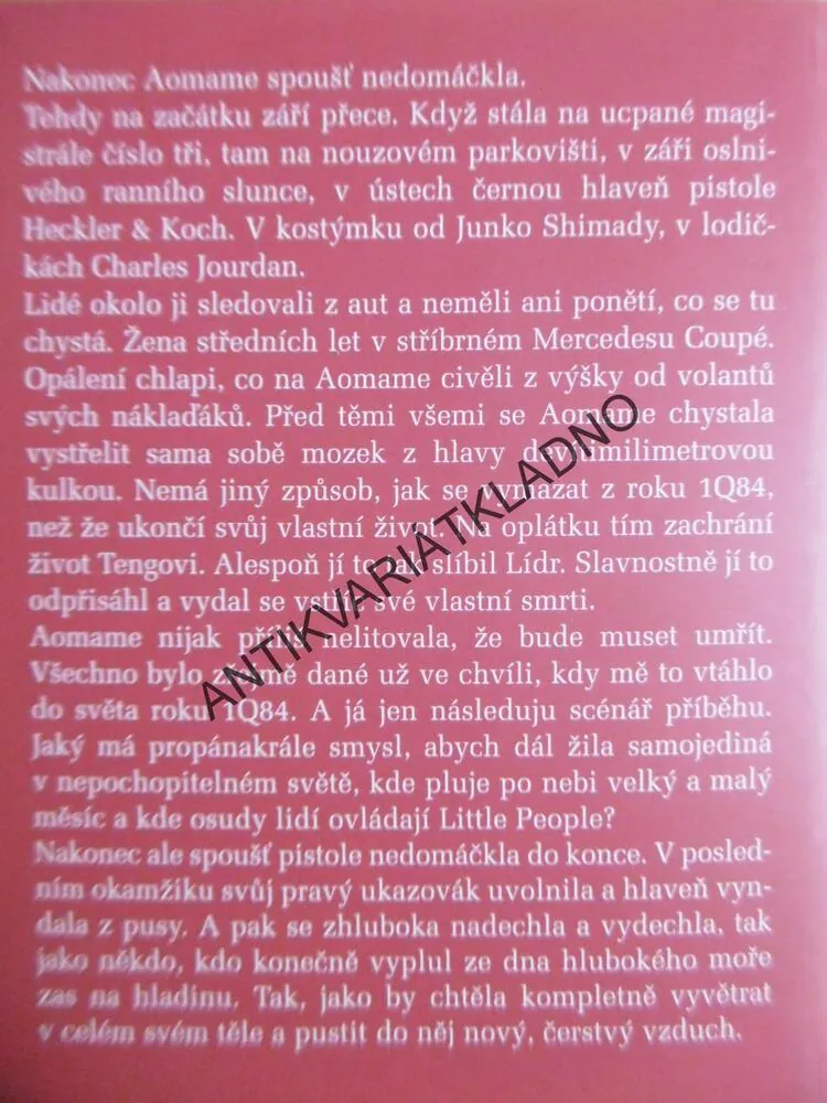 1Q84, KNIHA 3, HARUKI MURAKAMI, **an