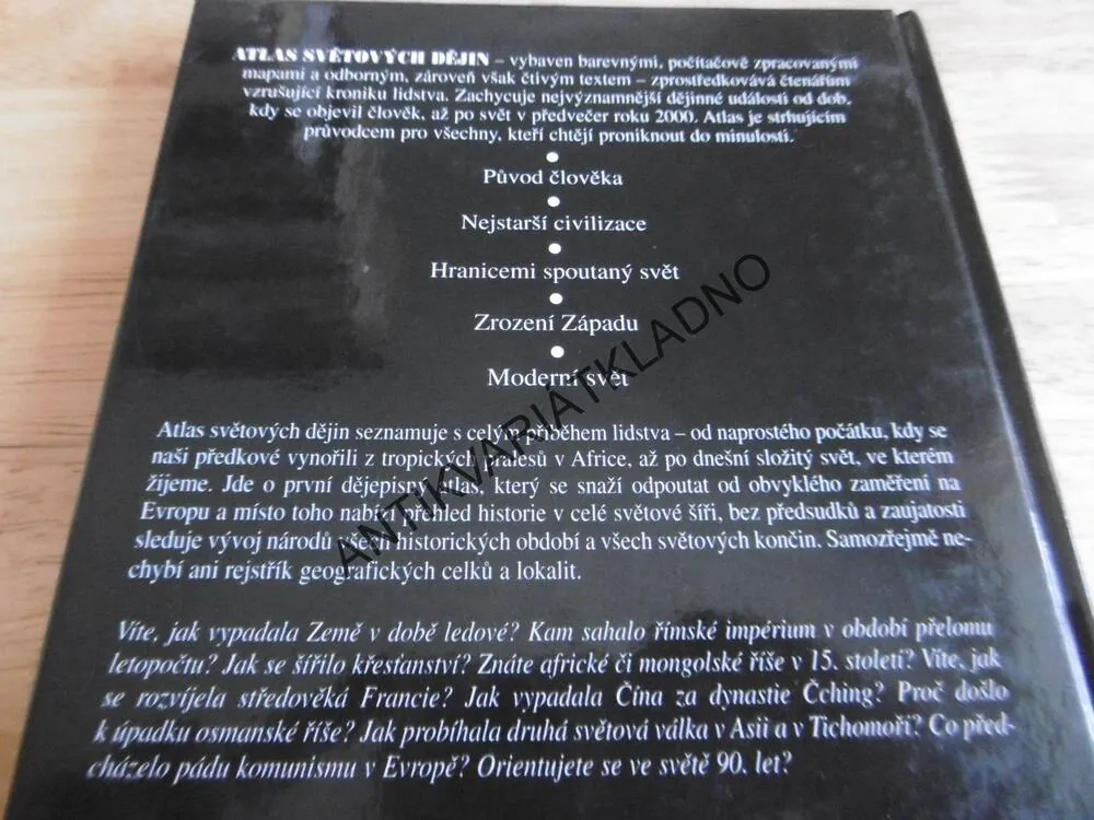 ATLAS SVĚTOVÝCH DĚJIN, **an