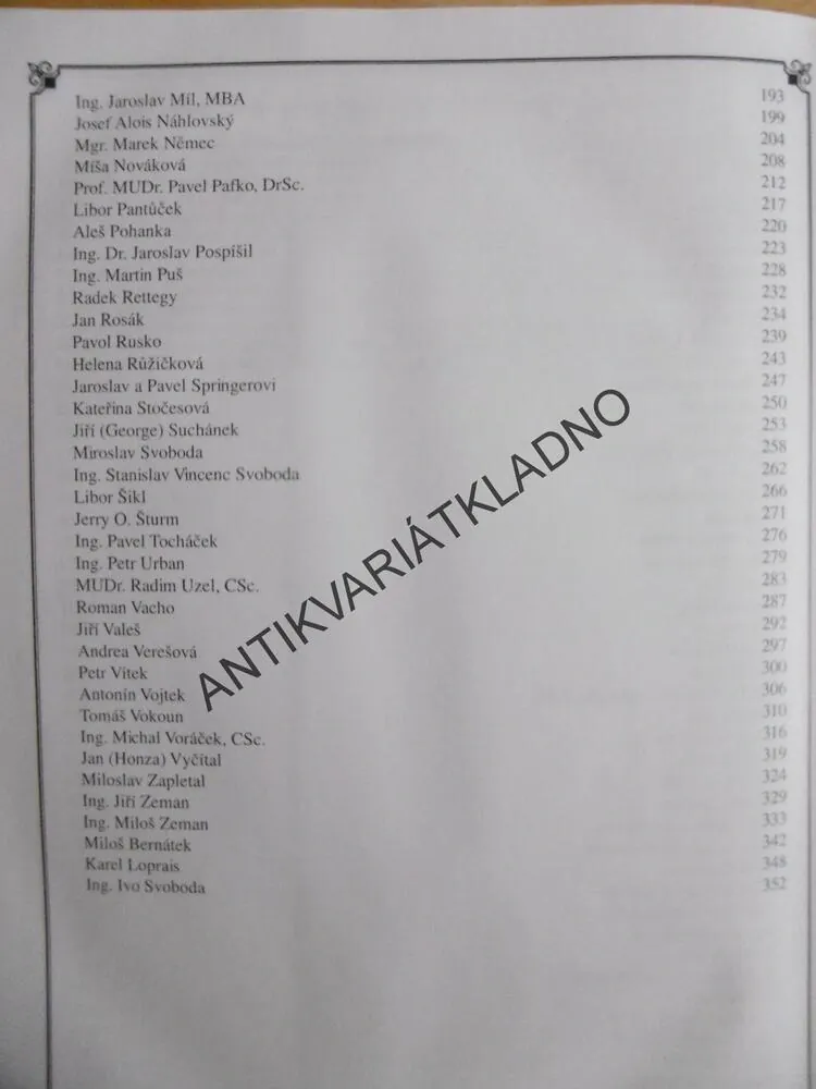 ENCYKLOPEDIE ÚSPĚŠNÝCH, PŘ. JÁGR, ZEMAN, RŮŽIČKOVÁ, ADAMEC,STOČESOVÁ, AJ., **an