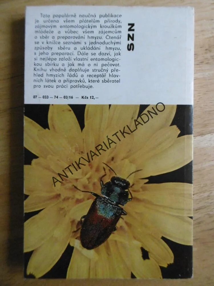 SBÍRÁME HMYZ A ZAKLÁDÁME ENTOMOLOGICKOU SBÍRKU, J.R. WINKLER, **an