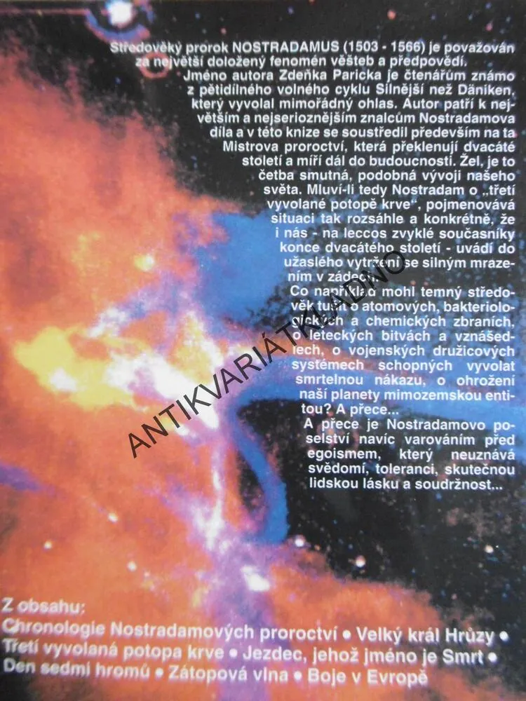 NOSTRADAMUS KRÁL PROPASTÍ, ZDENĚK PATRICK, **an 