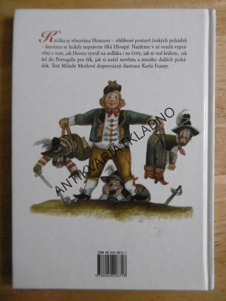 POHÁDKY O HONZOVI, MILADA MOTLOVÁ, KAREL FRANTA, **an