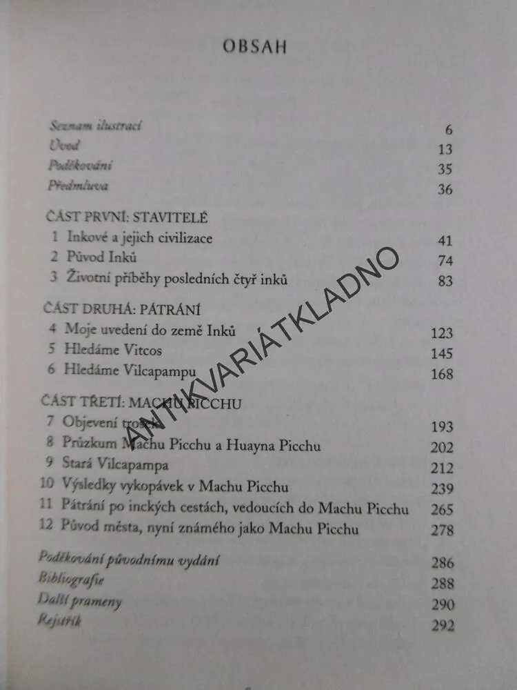 ZTRACENÉ MĚSTO INKŮ, HIRAM BINGHAM, **an