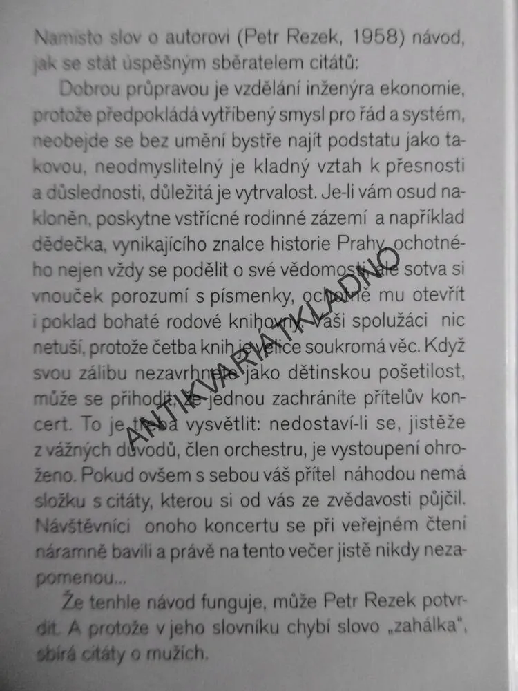 VELKÁ KNIHA CITÁTŮ O ŽENÁCH A NEJEN PRO MUŽE, PETR REZEK, **an