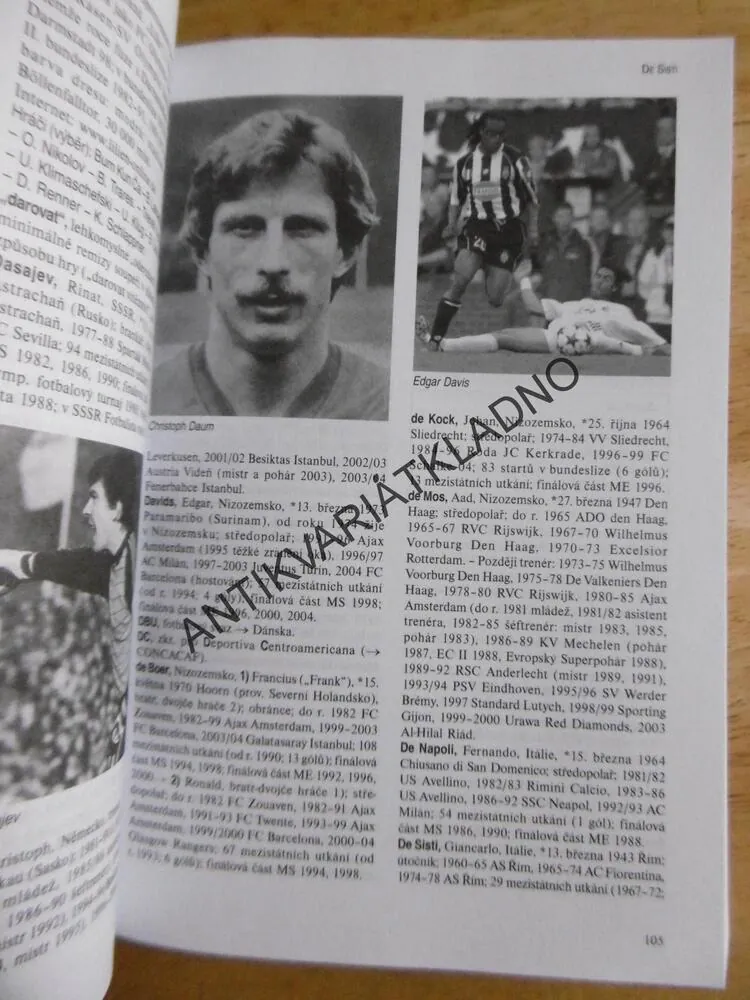 FOTBAL, VELKÝ LEXIKON, OSOBNOSTI, KLUBY, NÁZVOSLOVÍ,  **an