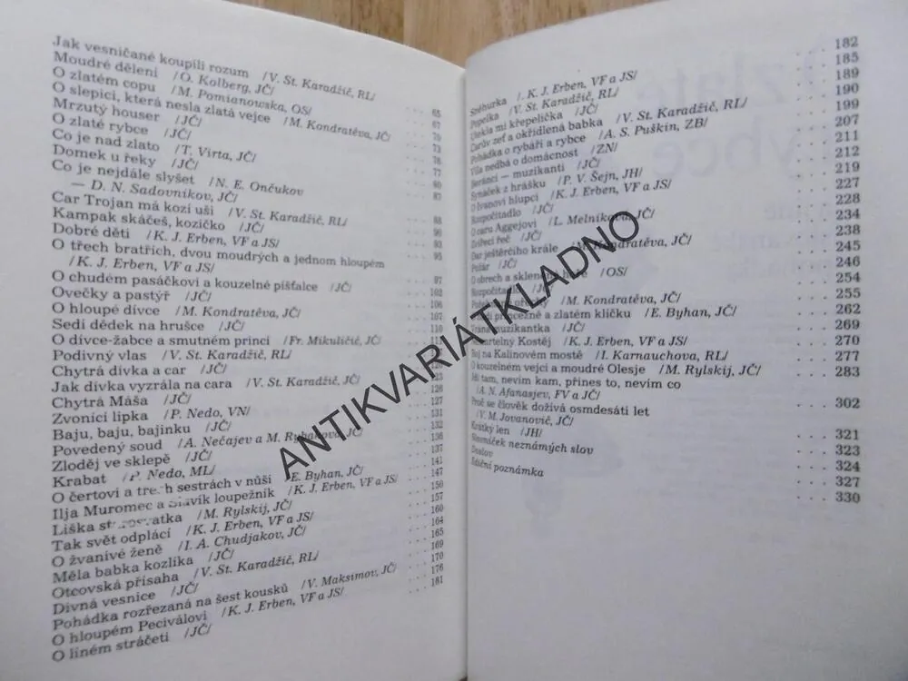 O ZLATÉ RYBCE A JINÉ SLOVANSKÉ POHÁDKY, KAREL FRANTA, **an