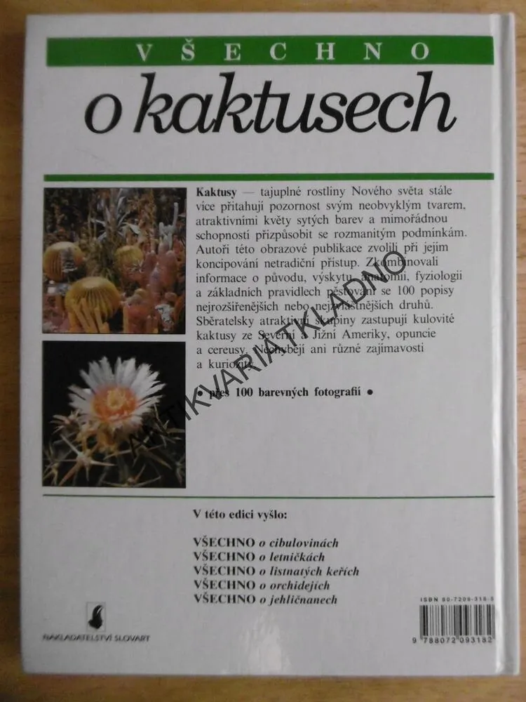 VŠECHNO O KAKTUSECH, KAKTUSY, ALEXANDER LUX, ROMAN STANÍK, **an