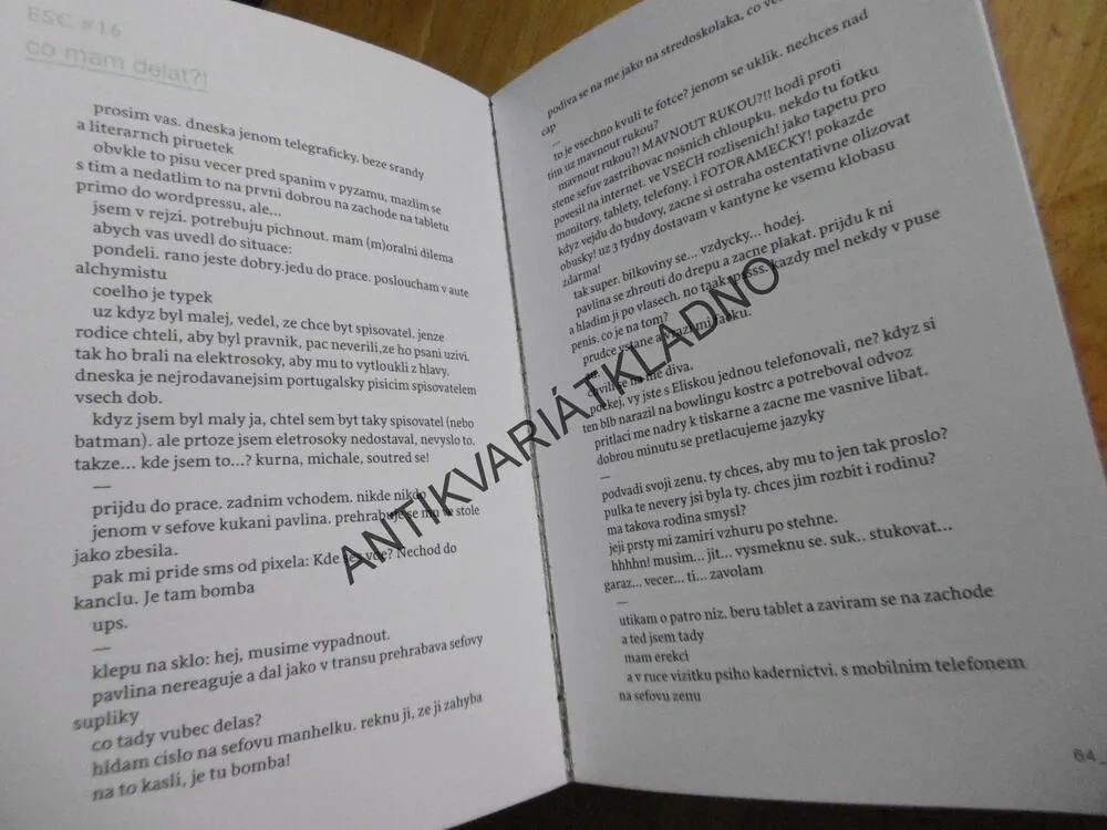 ESKEJP, NA ÚTĚKU Z KANCELÁŘE, JIŘÍ CHARVÁT, **an