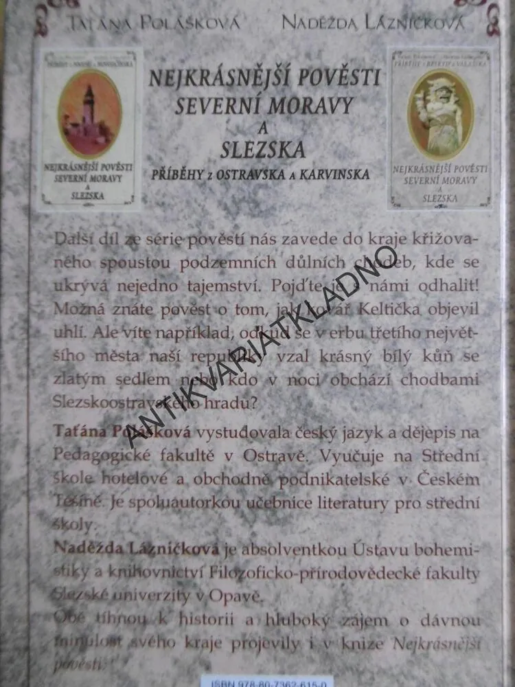 NEJKRÁSNĚJŠÍ POVĚSTI SEVERNÍ MORAVY A SLEZSKA, PŘÍBĚHY Z OSTRAVSKA A KARVINSKA, TAŤÁNA POLÁŠKOVÁ, NADĚŽDA LÁZNIČKOVÁ, **an