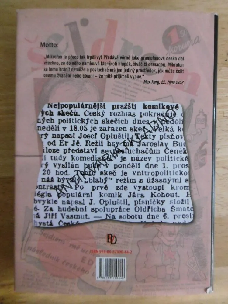 PROTEKTORÁTNÍ ROZHLASOVÝ SKEČ, RADEK ŽITNÝ, **an