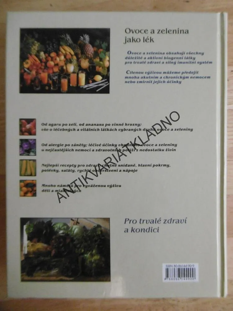 OVOCE A ZELENINA JAKO LÉK, **an