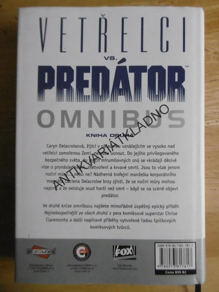 VETŘELCI VS. PREDÁTOR, OMNIBUS, KNIHA DRUHÁ, KOMIKS, **an