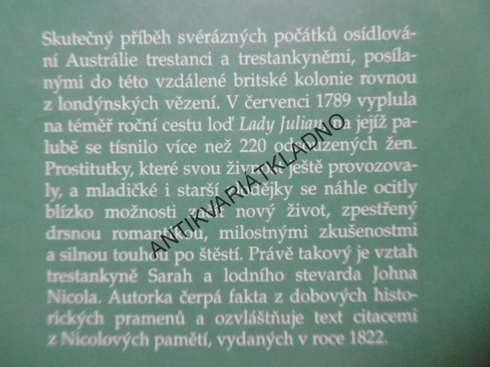 NEVĚSTINEC NA VLNÁCH, SIAN REES, **an