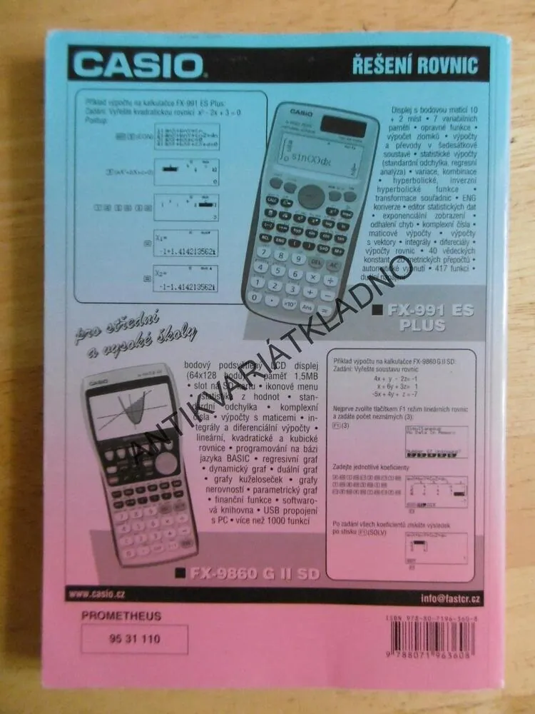 MATEMATIKA, SBÍRKA ÚLOH PRO STŘEDNÍ ŠKOLY
