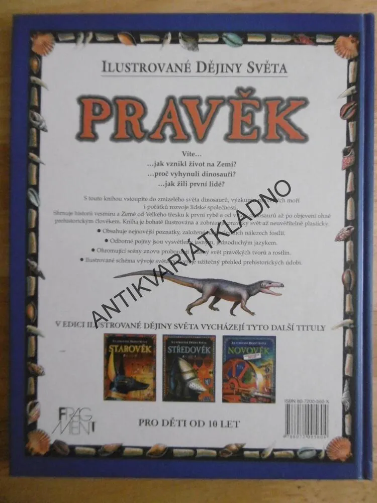 PRAVĚK, ILUSTROVANÉ DĚJINY SVĚTA, **an