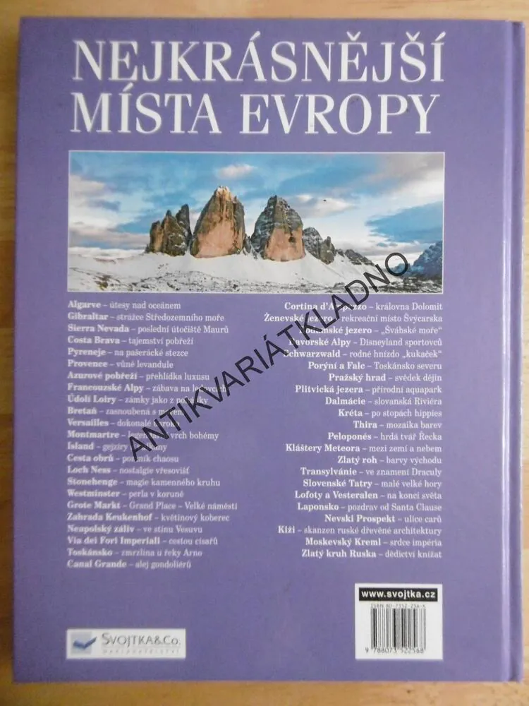 NEJKRÁSNĚJŠÍ MÍSTA EVROPY, **an