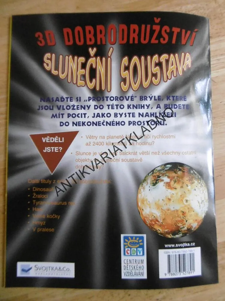 SLUNEČNÍ SOUSTAVA, 3D DOBRODRUŽSTVÍ, **an