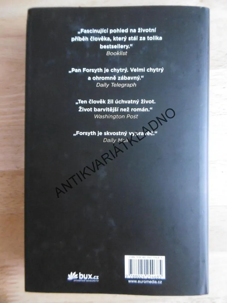 FREDERICK FORSYTH, VYPRAVĚČ, VLASTNÍ ŽIVOTOPIS, **an