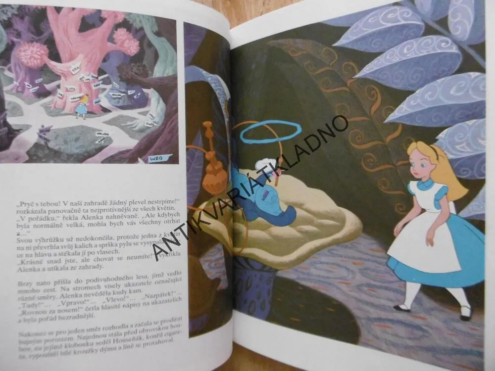 ALENKA V KRAJI DIVŮ, AUTÍČKO MODRÁSEK, O TŘECH MALÝCH PRASÁTKÁCH, POHÁDKY WALT DISNEY,  **an