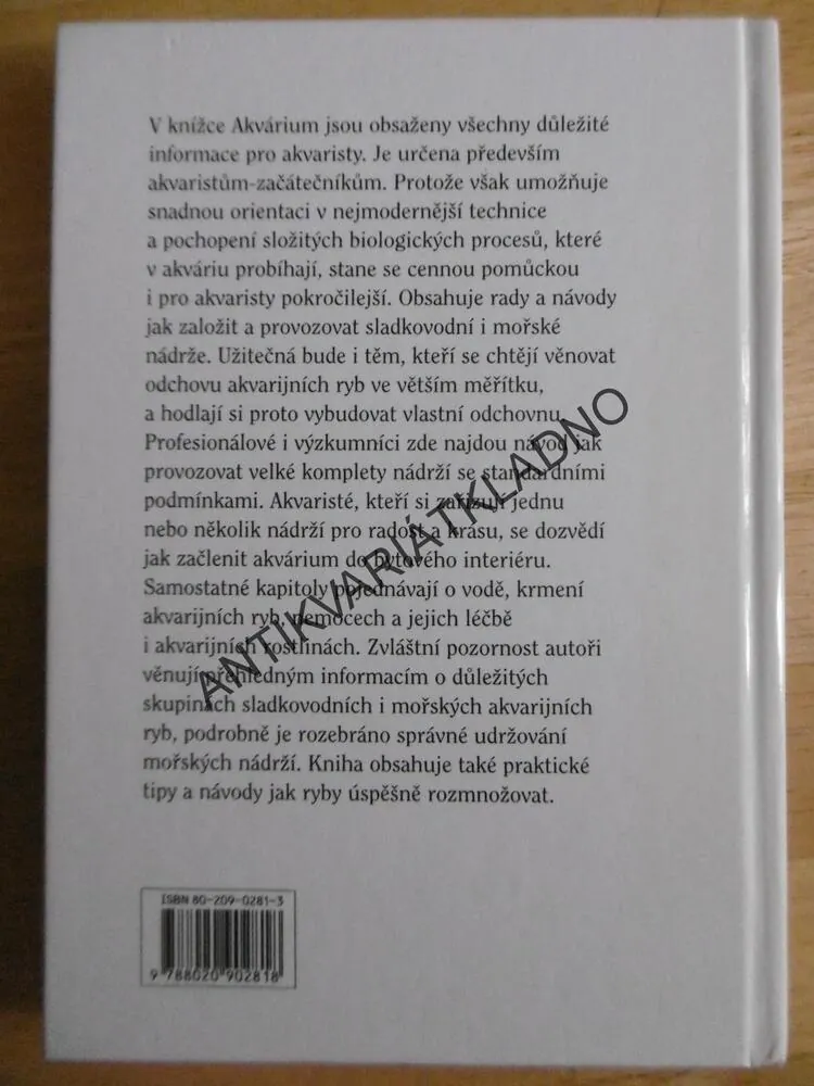 AKVARIUM SLADKOVODNÍ A MOŘSKÉ, J.HOFFMAN, **an