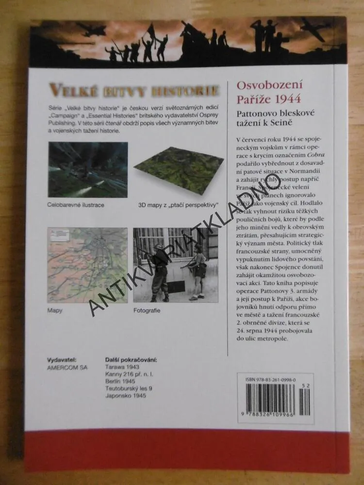 OSVOBOZENÍ PAŘÍŽE 1944, VELKÉ BITVY HISTORIE 52, VÁLKA, **an