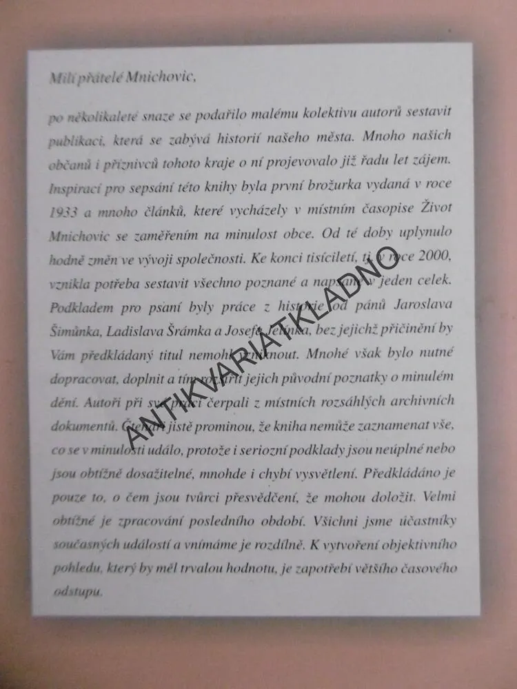 MNICHOVICE, **an