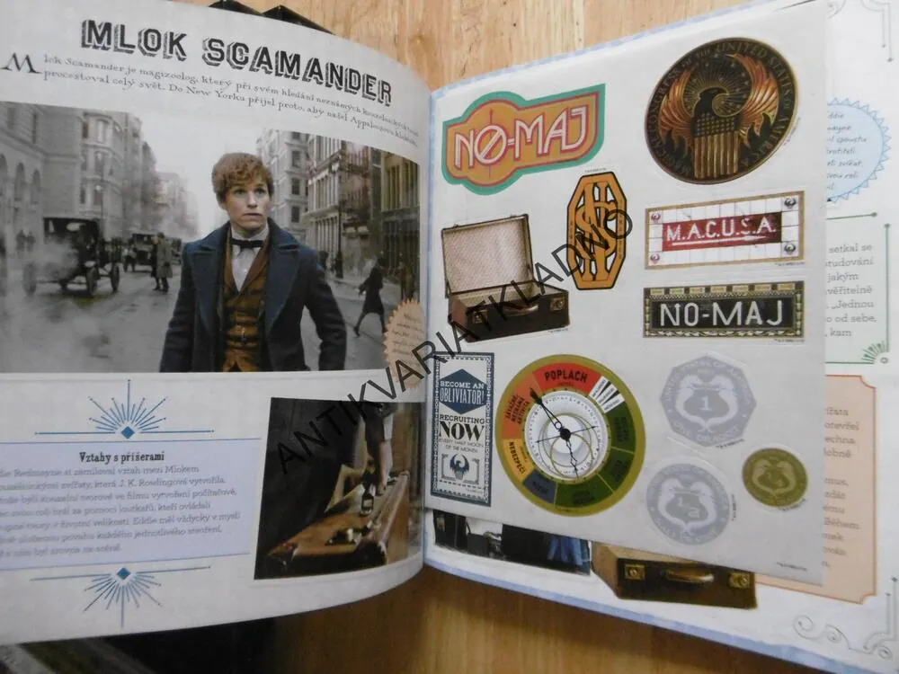 KOUZELNICKÝ SVĚT J. K. ROWLING, FILMOVÁ MAGIE, POZORUHODNÍ LIDÉ A KOUZELNÁ MÍSTA, **an
