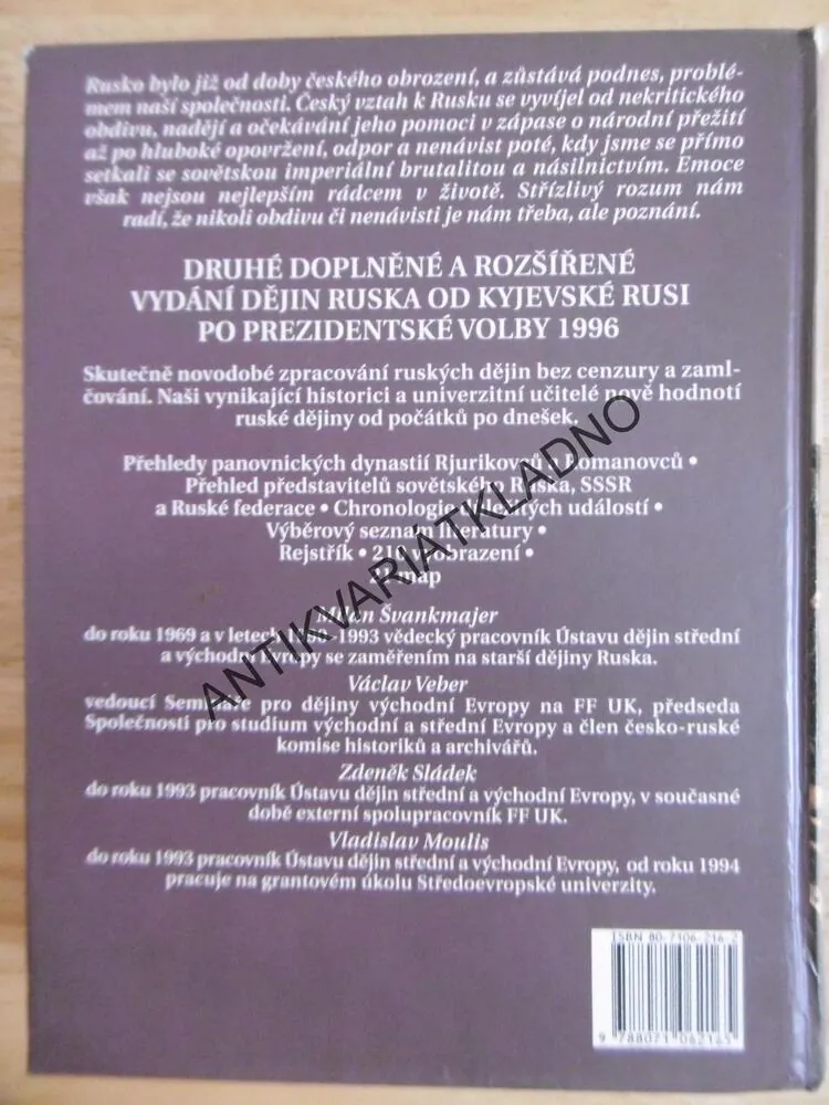 DĚJINY RUSKA, MILAN ŠVANKMAJER, DĚJINY STÁTŮ, **an