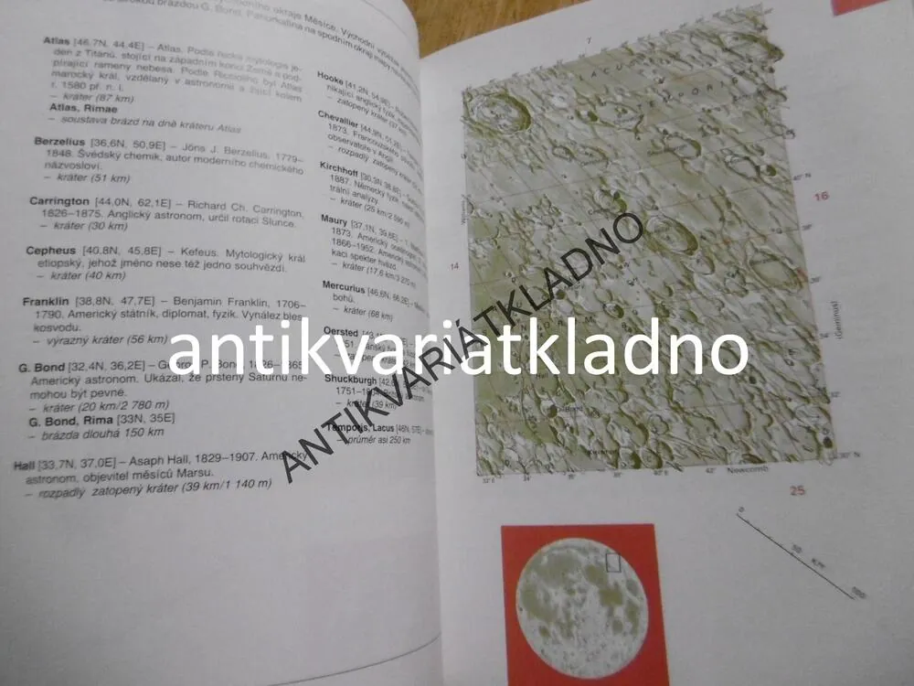 ATLAS MĚSÍCE, VESMÍR, A.RÜKL,