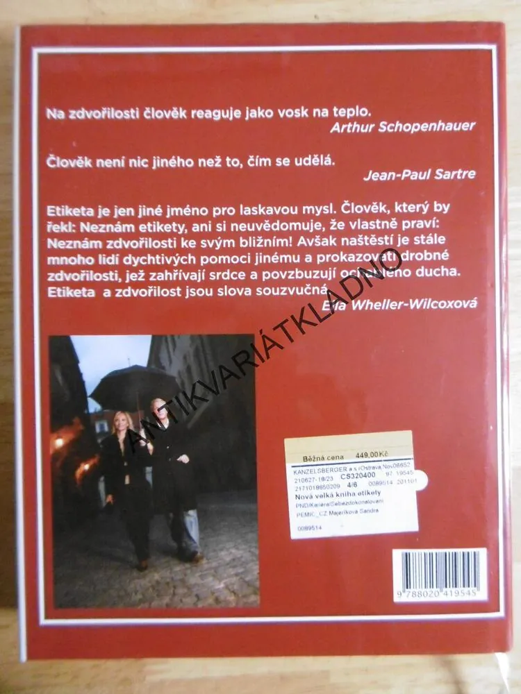 NOVÁ VELKÁ KNIHA ETIKETY, LADISLAV ŠPAČEK, **an