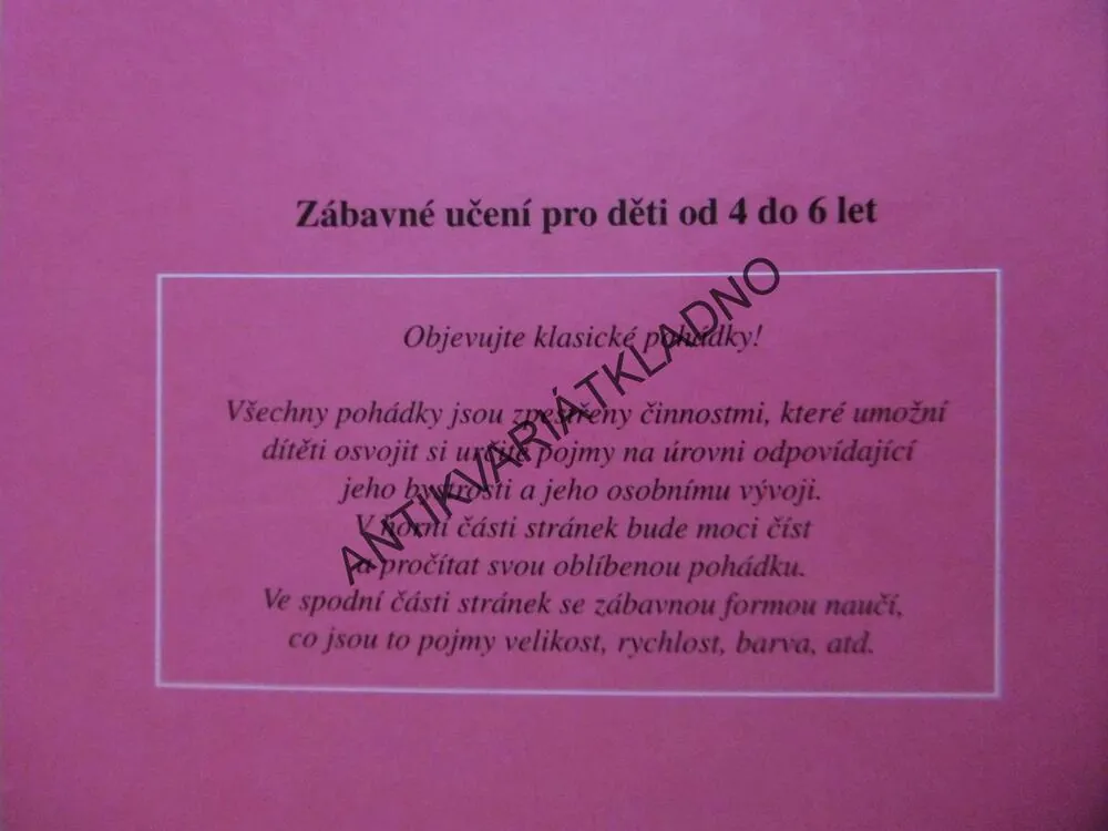 POHÁDKY PRO PŘEDŠKOLÁKY, **an