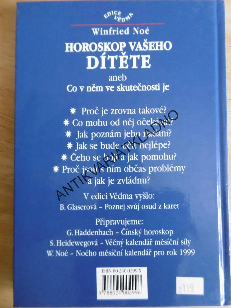 HOROSKOP VAŠEHO DÍTĚTE, ASTROLOGIE, WINFRIED NOÉ