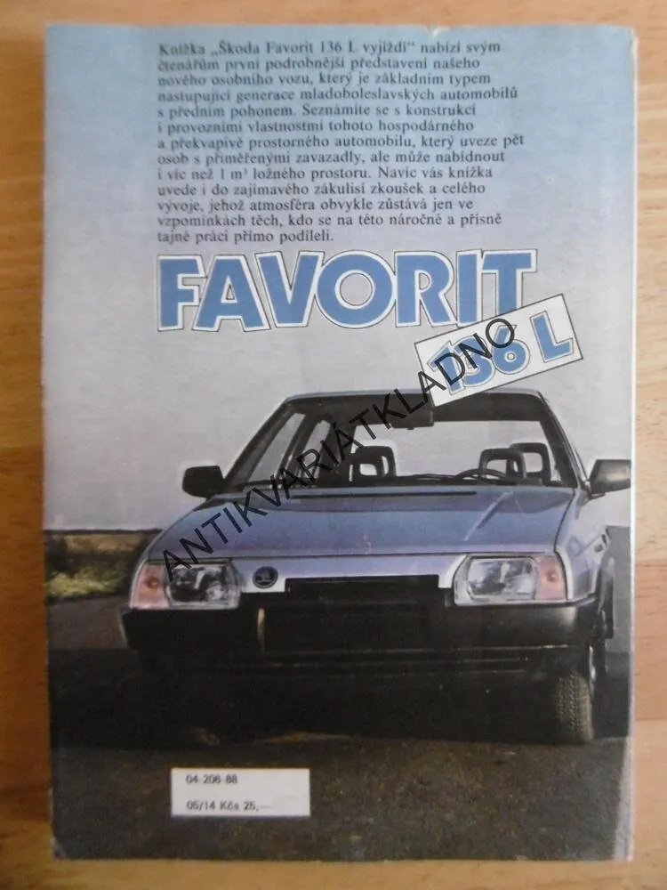 ŠKODA FAVORIT VYJÍŽDÍ, MILAN JOZÍF, OTAKAR GREGORA, **an