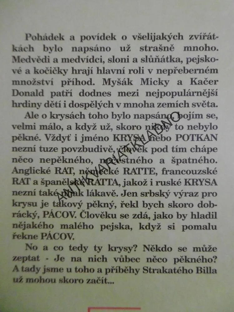 PŘÍBĚHY STRAKATÉHO BILLA, RAJKO DOLEČEK, **an