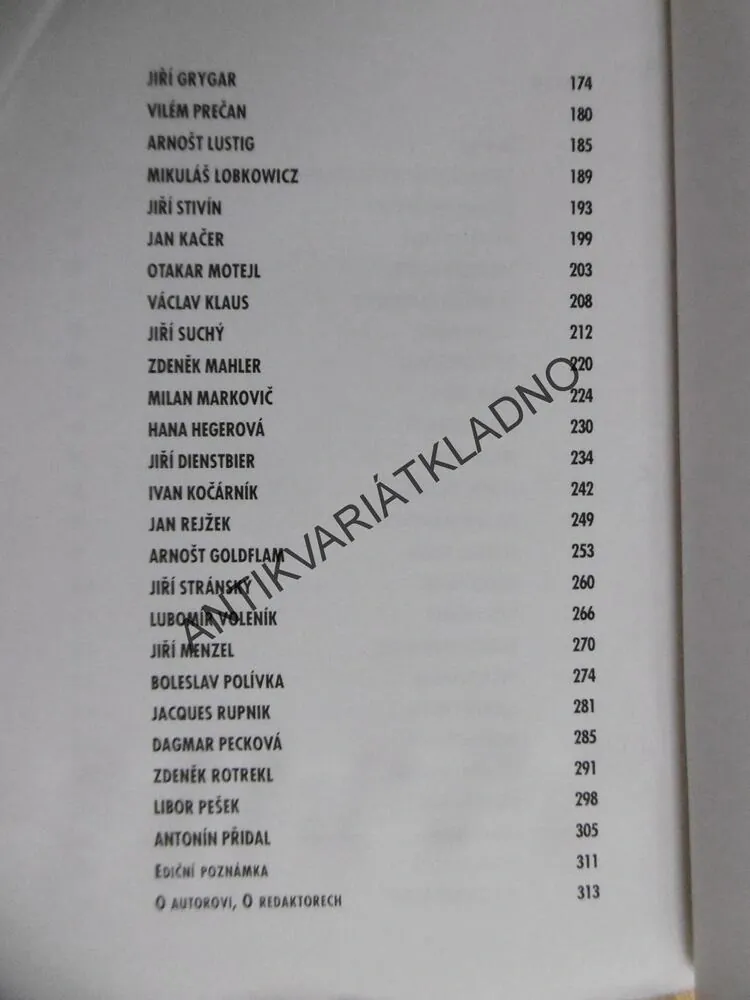 VEČERNÍ ROZMLUVY S HOSTY UNIVERZITY PALACKÉHO 1991 - 1996, JOSEF JAŘAB, **an